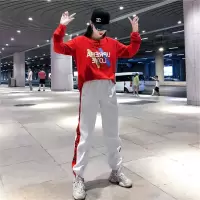 珂卡慕(KEKAMU)设计师品牌女装 潮牌春装嘻哈风运动服套装女士春春季潮流时尚街舞曳步舞学生休闲装两件套