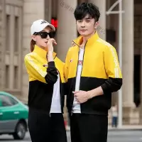 珂卡慕(KEKAMU)设计师品牌女装 潮牌春装2020新款韩版时尚大码休闲三件套跑步服运动套装女班服校服春秋