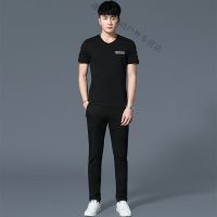 珂卡慕(KEKAMU)设计师潮流品牌 夏天运动套装男 潮牌男夏季运动装男套装运动跑步男士休闲套装运动服套装男夏