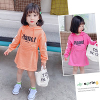 珂卡慕(KEKAMU)童装女春连衣裙儿童长袖卫衣裙女宝宝洋气打底裙子1岁婴童公主裙韩版3