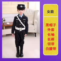 珂卡慕(KEKAMU)夏令营小警员六一儿童辅表演衣服小演出服幼儿园军衣装套装舞蹈服小战士服