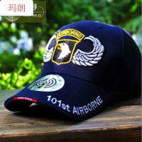 珂卡慕(KEKAMU)武特战美国猎鹰基地101棒球帽战术帽户外鸭舌刺绣遮阳帽休闲防护执勤 黑色 鸭舌帽