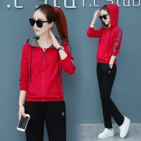 珂卡慕(KEKAMU)2020秋季新款运动服套装女两件套时尚韩版休闲服女宽松卫衣套装潮