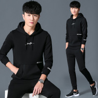 珂卡慕(KEKAMU)卫衣男连帽潮流外套新款秋季套装男休闲运动服卫衣两件套