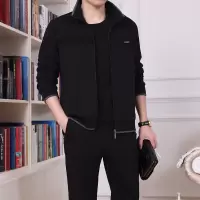 珂卡慕(KEKAMU)中老年运动套装男春爸爸装运动衣三件套大码休闲运动服套装男