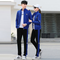 珂卡慕(KEKAMU)小学初中生班服定制校服春夏秋季园服运动套装男女情侣卫衣三件套