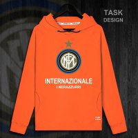 珂卡慕(KEKAMU)国际米兰Inter国米意甲秋季薄款连帽卫衣训练服男装帽衫宽松套头外套