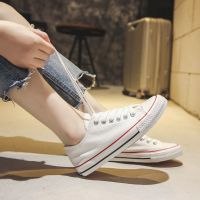 珂卡慕(KEKAMU)2020新款帆布鞋女韩版百搭学生平底原宿风布鞋1970小白鞋板鞋