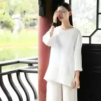 珂卡慕(KEKAMU)2020春夏康愫雅新款棉麻瑜伽服瑜伽套装打坐居士瑜伽禅修服太极服