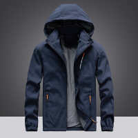 珂卡慕(KEKAMU)防水运动夹克薄款 运动外套男款春秋薄款2020年新款流行户外夹克休闲防水冲锋风衣服