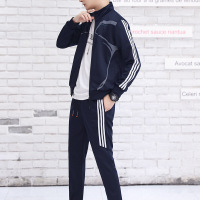 珂卡慕(KEKAMU)春秋款运动套装男两件套新款卫衣跑步休闲运动服套装男晨跑健身服