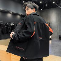珂卡慕(KEKAMU)春季外套男学生韩版2020年春季新款男士夹克韩版潮流男生宽松休闲百搭工装外套上衣服