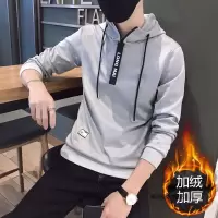 珂卡慕(KEKAMU)卫衣男韩版潮流学生宽松港风bf男士春秋套头连帽帅气潮牌运动外套