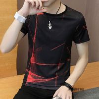 珂卡慕(KEKAMU)夏季男士2020年新款潮款圆领短袖T 恤青年宽松上衣帅气年轻男学生