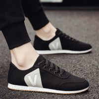 珂卡慕(KEKAMU)2021新款休闲鞋子男韩版潮流百搭帆布板鞋潮鞋男士小白鞋