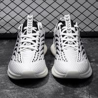 珂卡慕(KEKAMU)2021新款男鞋透气网鞋跑步潮鞋百搭男士鞋子男网面运动鞋