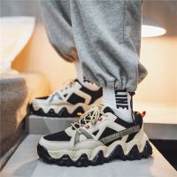 珂卡慕(KEKAMU)2020新款男鞋内增高韩版潮流百搭波浪老爹潮鞋运动鞋透气