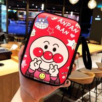 可爱卡通移动硬盘电源数据线充电器收纳盒耳机零钱收纳袋便携包-58|红色面包超人收纳盒 就送理线器随机发（）