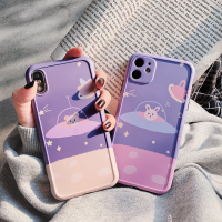 ins可爱防iphone11pro手机壳摔女款苹xsmax飞碟小熊苹果11手机壳硅胶7/8plus手机壳xr苹果兔子适用