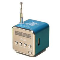 外放小音箱音响手机小钢炮u盘迷你便携插卡音箱收音机mp3播放器|蓝色 套餐三