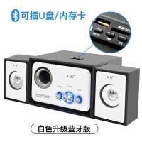 电脑音箱台式电脑多媒体有源音响蓝牙家用小影响低音炮k歌音响|魄力白蓝牙版（蓝牙送音频线）