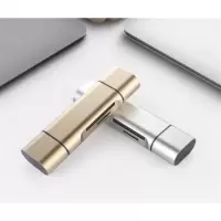 读卡器铝合金五合一usb/tf/sd/读卡器microusb手机typec读卡器