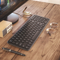 【官方旗舰店】BOW航世 复古有线键盘无线家用游戏联系笔记本台式机电脑办公打字专用静音usb外接女生可爱