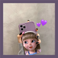 趣味表情女孩适用iPhone11手机壳8plus苹果X手机壳7p硅胶XR/max软