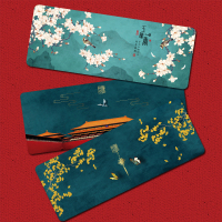 防水鼠标垫中国风国潮超大号故宫风中式文化复古办公桌垫笔记本垫