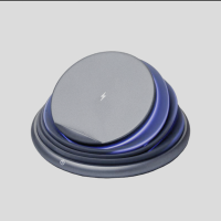 手机无线充电器小台灯苹果华为三星安卓通用床头桌面个性logo定制|灰色