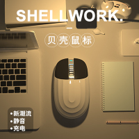 贝壳-蓝牙无线鼠标静音女生男可充电式可爱适用小米thinkpad联想mac苹果华为戴尔华硕惠普ipad笔记本电脑无限