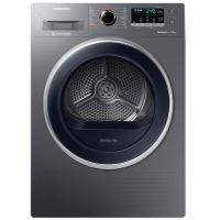 三星(SAMSUNG)9公斤 热泵烘干 滚筒干衣机 DV90M5200QX/SC 钛晶灰