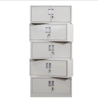 心业五节钢制档案柜XY-GG5J文件柜 此产品单件不出售批量请联系客服