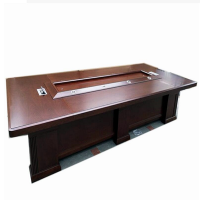 心业实木多层板油漆饰面全包会议桌XY-DCBZ01适合12平米以上会议室  此产品单件不出售批量请联系客服