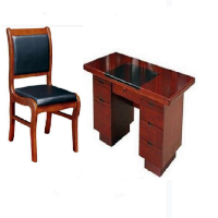心业1.2米油漆饰面办公桌小皮面椅XY-QZXPY12办公桌椅套装  此产品单件不出售批量请联系客服