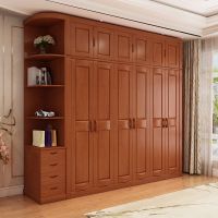 怡红院 新中式衣柜实木原木简易组装衣橱经济小户型家用卧室家具