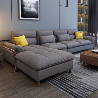 怡红院 沙发 布艺沙发大中小户型客厅整装现代简约科技布皮沙发组合轻奢北欧乳胶沙发