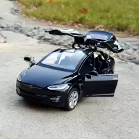 熊山谷 马珂达 1:22特斯拉MODEL X 合金汽车模型仿真金属车模收藏摆件