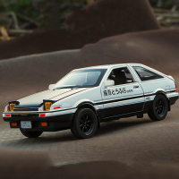 熊山谷 马珂达 1:20超大AE86车模型玩具车头文字秋名山车神D藤原拓海同款 送豆腐块+底座
