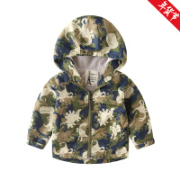 儿童春季外套2020童装男童卡通上衣宝宝恐龙连帽衫潮