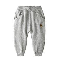 儿童运动裤宝宝秋冬加绒裤子男童加厚休闲长裤刺绣保暖韩版潮