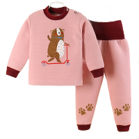 儿童保暖内衣套装2019新款童装冬加厚秋衣秋裤无骨缝制儿童棉内衣