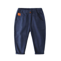 儿童裤子批发 2019秋装韩版童装男童休闲裤宝宝纯色长裤