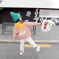 2020春新款后背卡通猪牛仔外套韩版夹克洋气男女童装潮