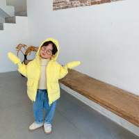 儿童羽绒服轻薄女童韩版男童连帽短款宝宝休闲冬装加厚外套面包服