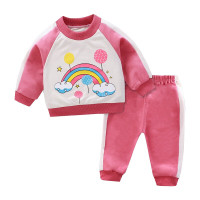 儿童卫衣套装男童女童宝宝春秋季外穿衣服时尚长袖套装休闲潮童