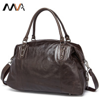 MVA 真皮旅行包男士手提包大容量行李包牛皮行李袋健身包8912