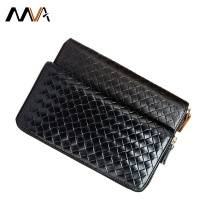 MVA 真皮钱包韩版头层牛皮钱包钱夹男女同款真皮手拿包8067