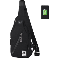 山奇品一waist bags男士包单肩斜挎包 韩版牛津布斜背休闲包男士胸包小包