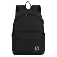 山奇品一2020新款韩版休闲书包小学生定制logo街头户外双肩包文艺纯色背包